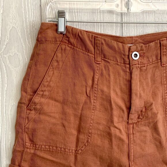 Bella Dahl Womens Sedona Rolled Cuff Shorts Size 29 Linen Blend NWT - Picture 3 of 7